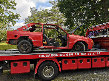 Skrotbil värdefull för bilskrot i Trollhättan