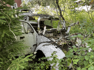 Bilskrot i Kungälv tävlar om inköp av havererade Volkswagen-Bubblan