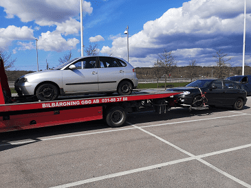 Nära total återvinning av en kasserad Skoda-Scala genom bilskrot i Uddevalla