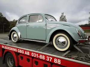 Bilbärgning Hämtar en Volkswagen bubbla