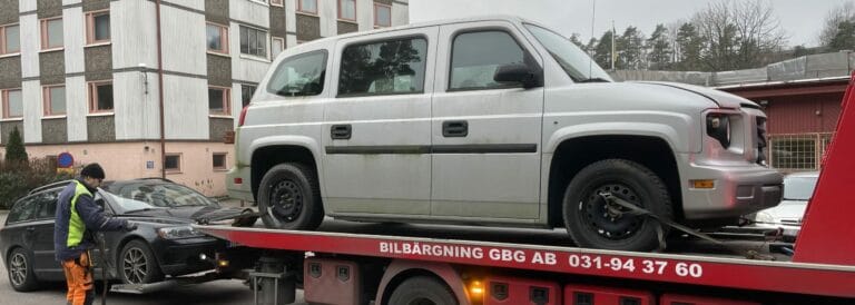 Får man bogsera en bil till skroten?