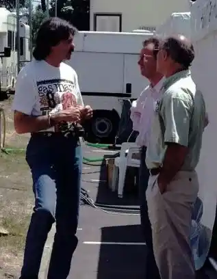 Gordon Murray i depån vid Le Mans 1996, konstruktör hos Brabham och McLaren