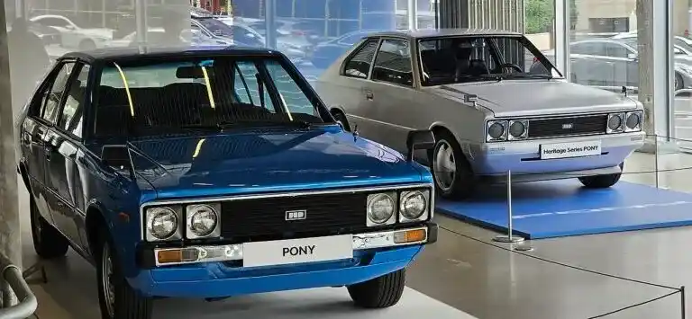 Hyundai Pony Heritage och ett elbilskoncept, märkets arv möter framtiden